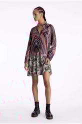 Vestido Chemise Maicha Geometrica Padrao 1