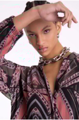 Vestido Chemise Maicha Geometrica Padrao 1