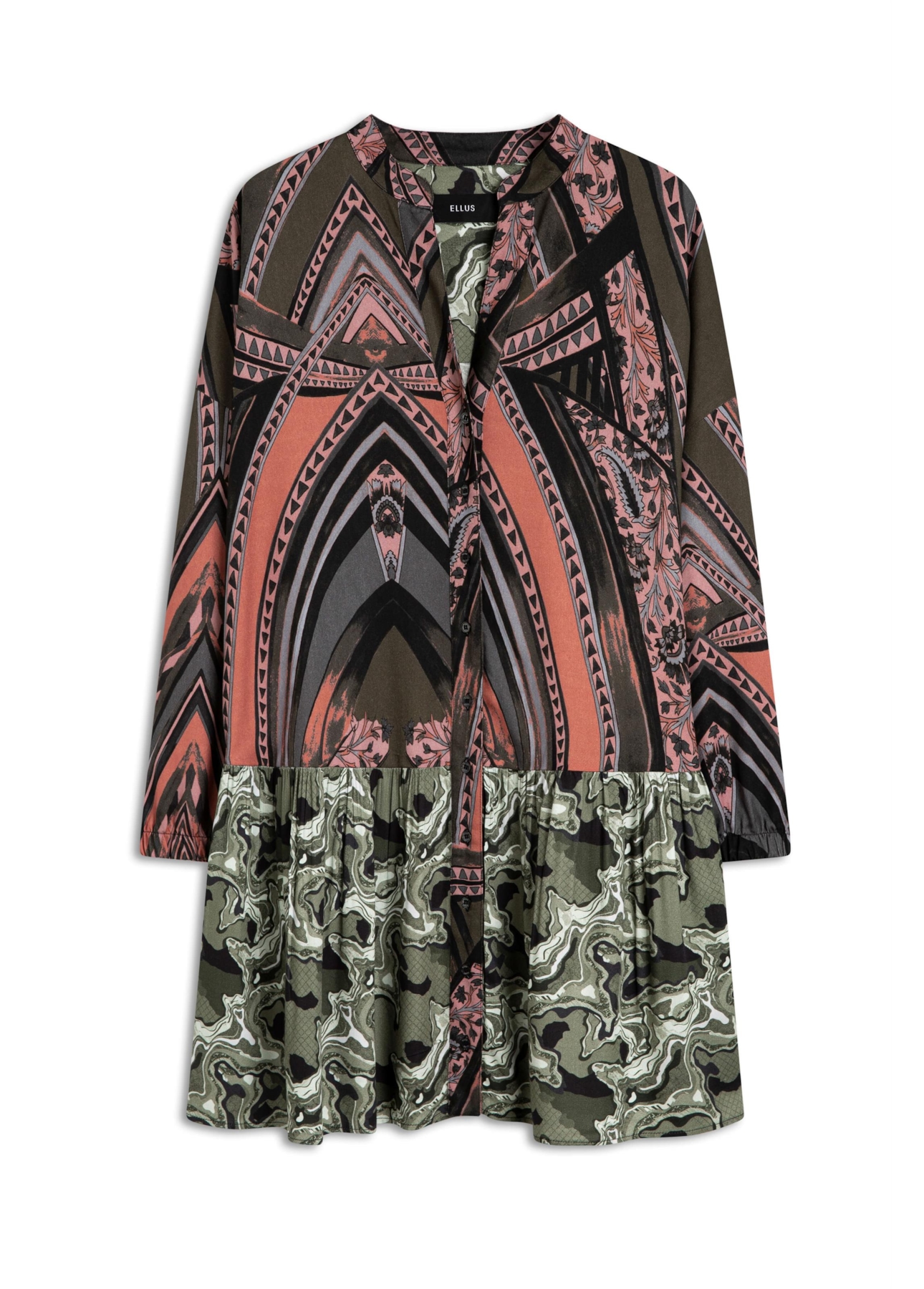 Vestido Chemise Maicha Geometrica Padrao 1