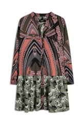 Vestido Chemise Maicha Geometrica Padrao 1