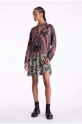 Vestido Chemise Maicha Geometrica Padrao 1