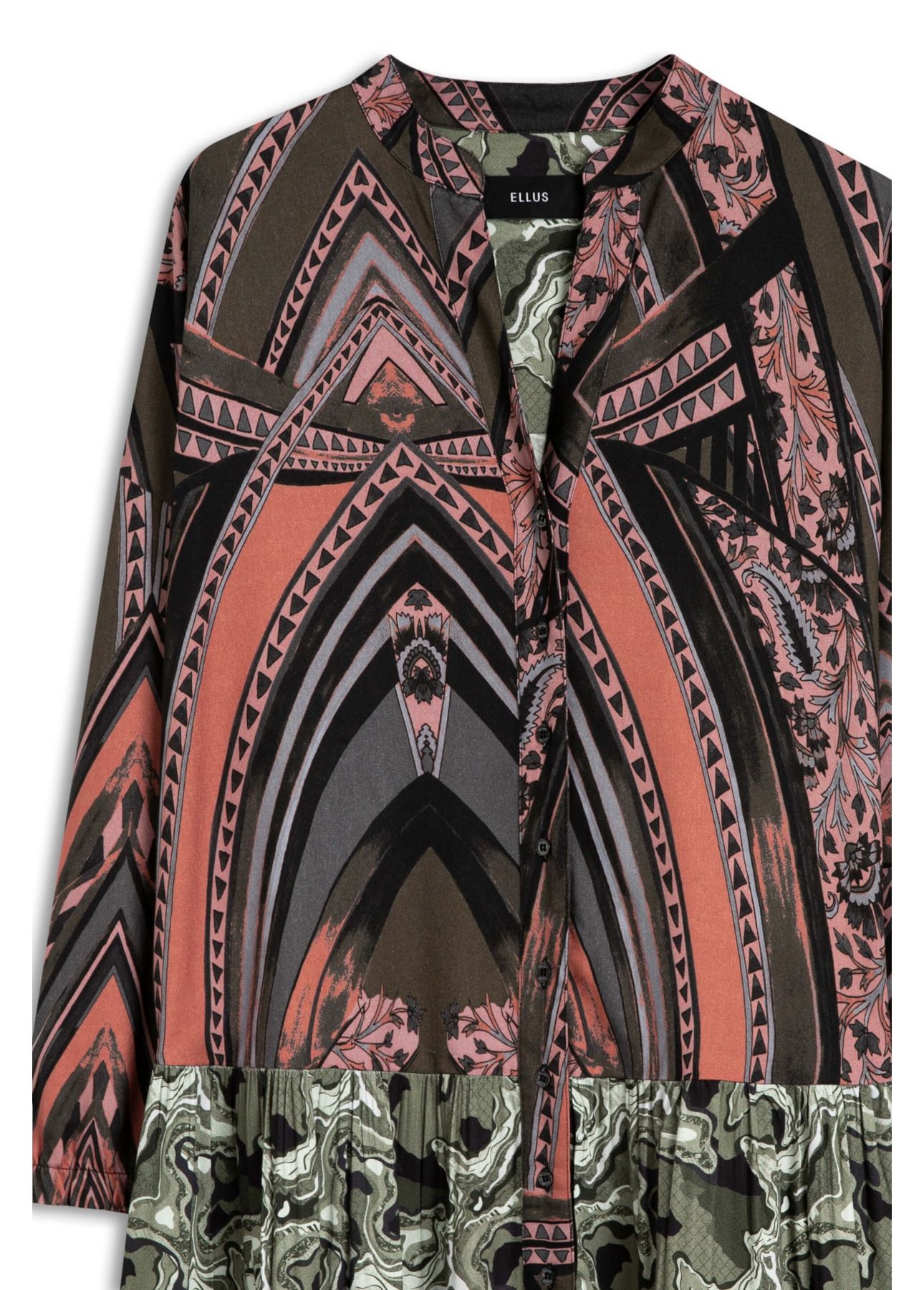 Vestido Chemise Maicha Geometrica Padrao 1