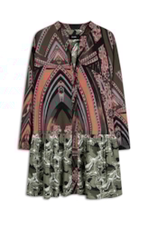 Vestido Chemise Maicha Geometrica Padrao 1