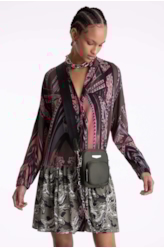 Vestido Chemise Maicha Geometrica Padrao 1