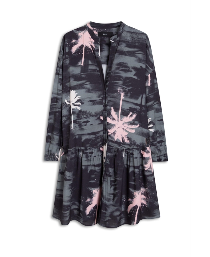 Vestido Chemise Ruffle Verde Claro