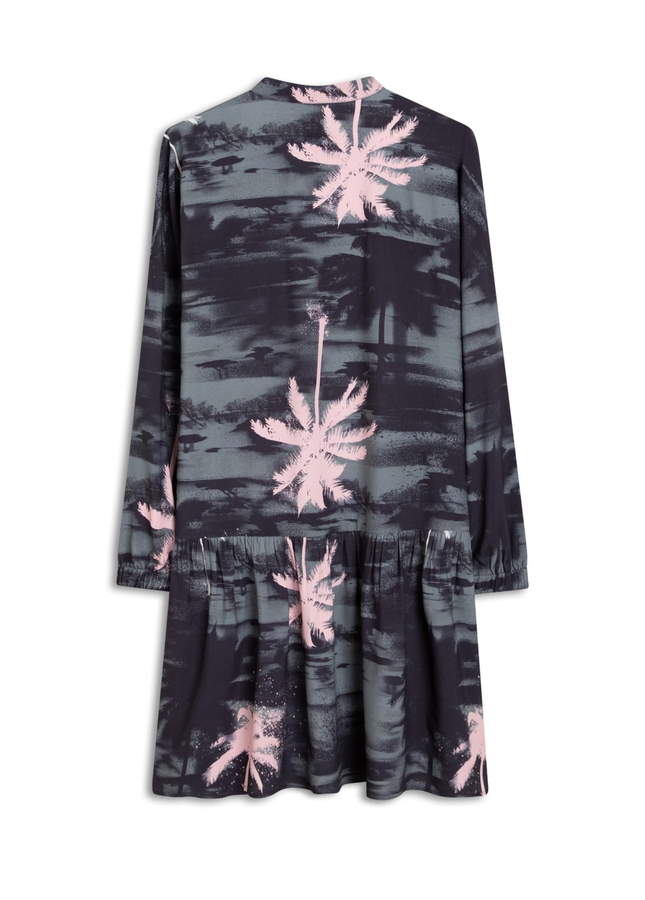 Vestido Chemise Ruffle Verde Claro