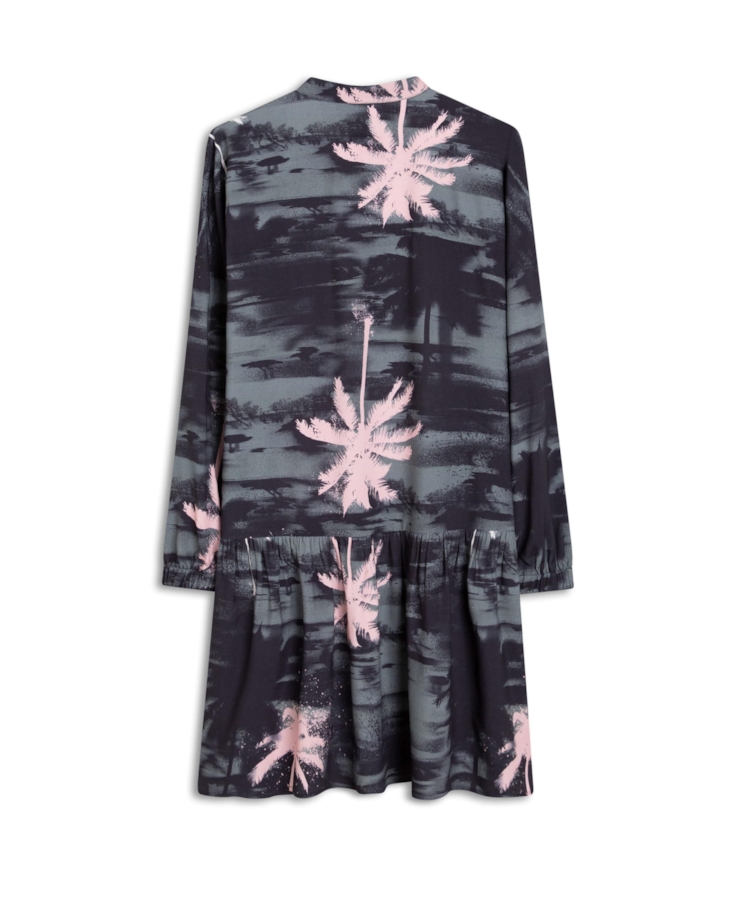 Vestido Chemise Ruffle Verde Claro