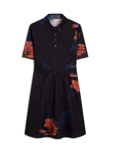 Vestido Chemise Ultraviolet Godê Preto