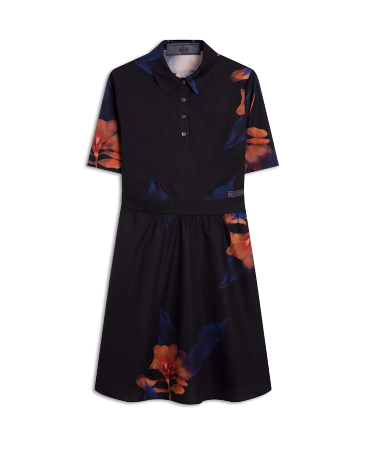 Vestido Chemise Ultraviolet Godê Preto