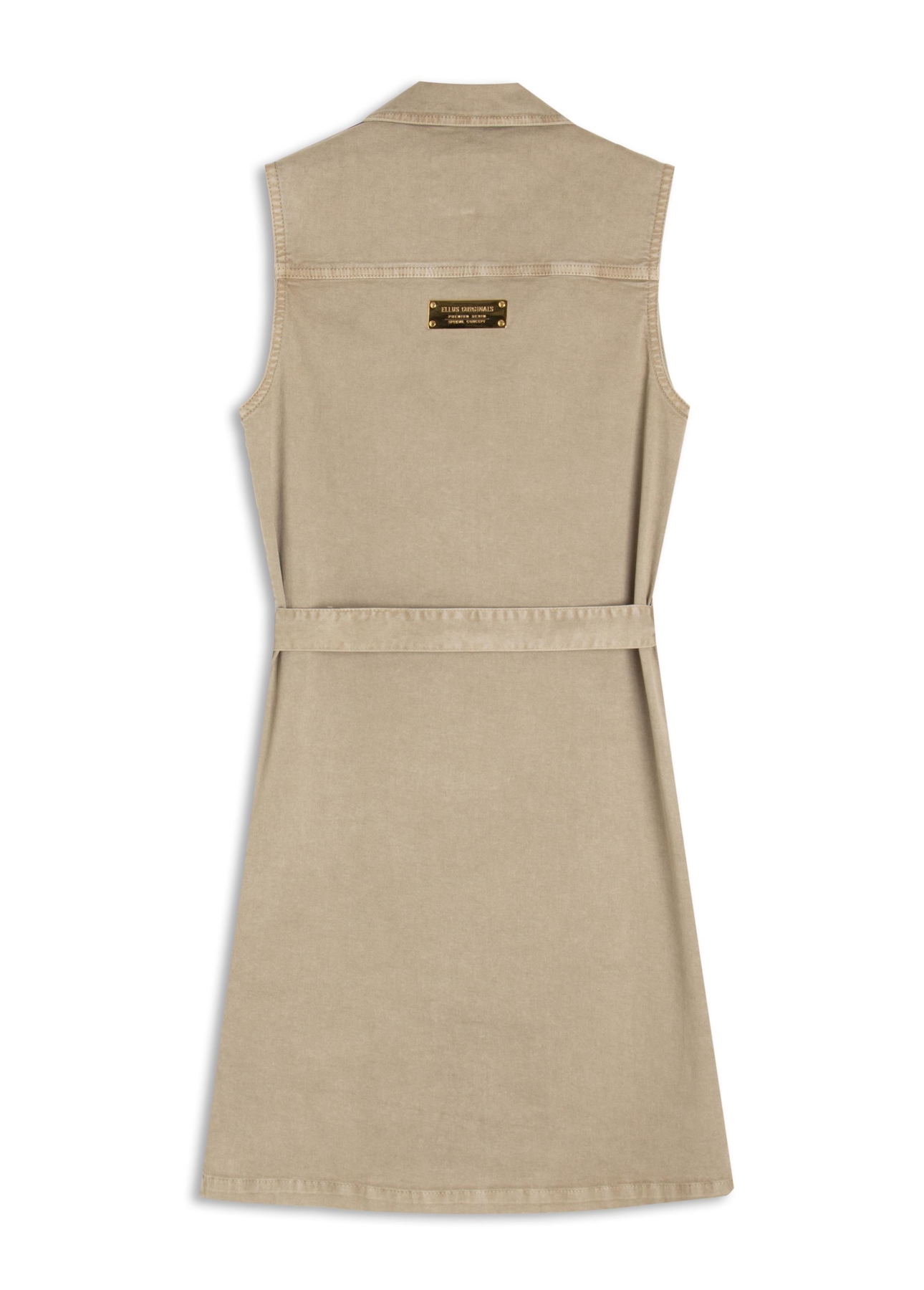 Vestido Color Twill Power  Cargo Nude