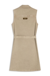 Vestido Color Twill Power  Cargo Nude