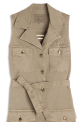 Vestido Color Twill Power  Cargo Nude