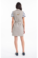 Vestido Color Twill Power  Cargo Nude
