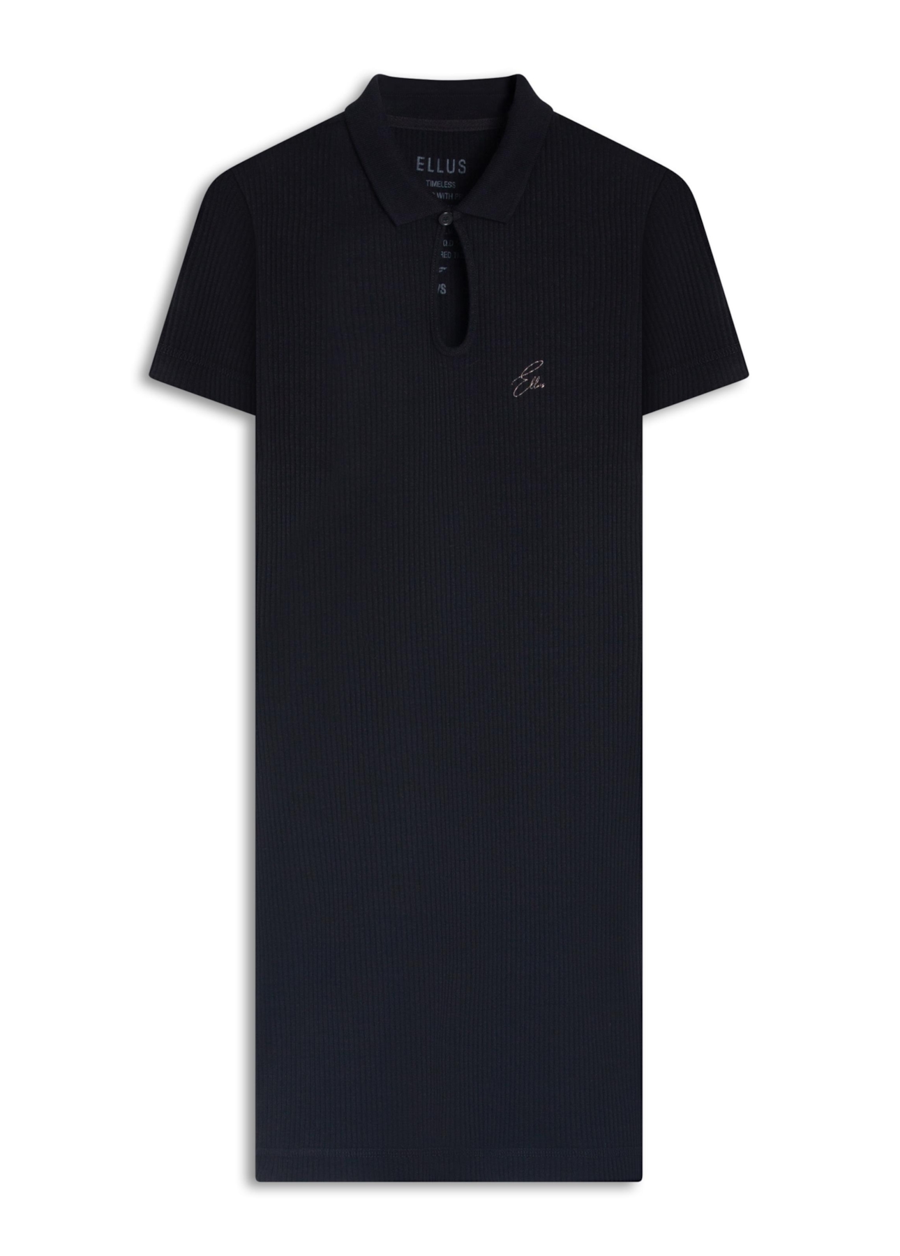 Vestido Cotton Rib Polo Ellus Dress Preto