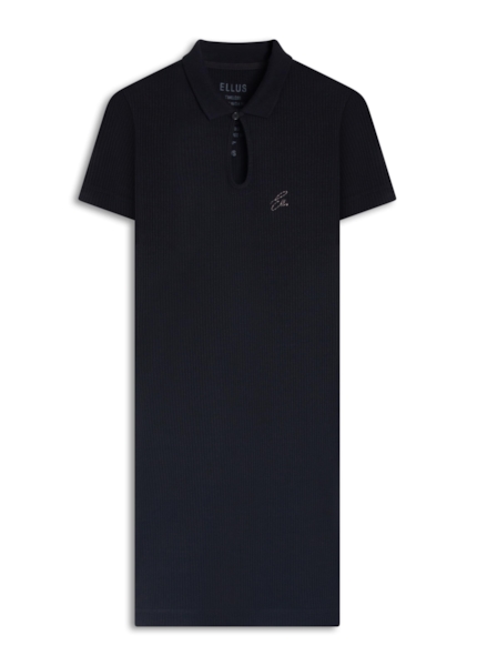 Vestido Cotton Rib Polo Ellus Dress Preto