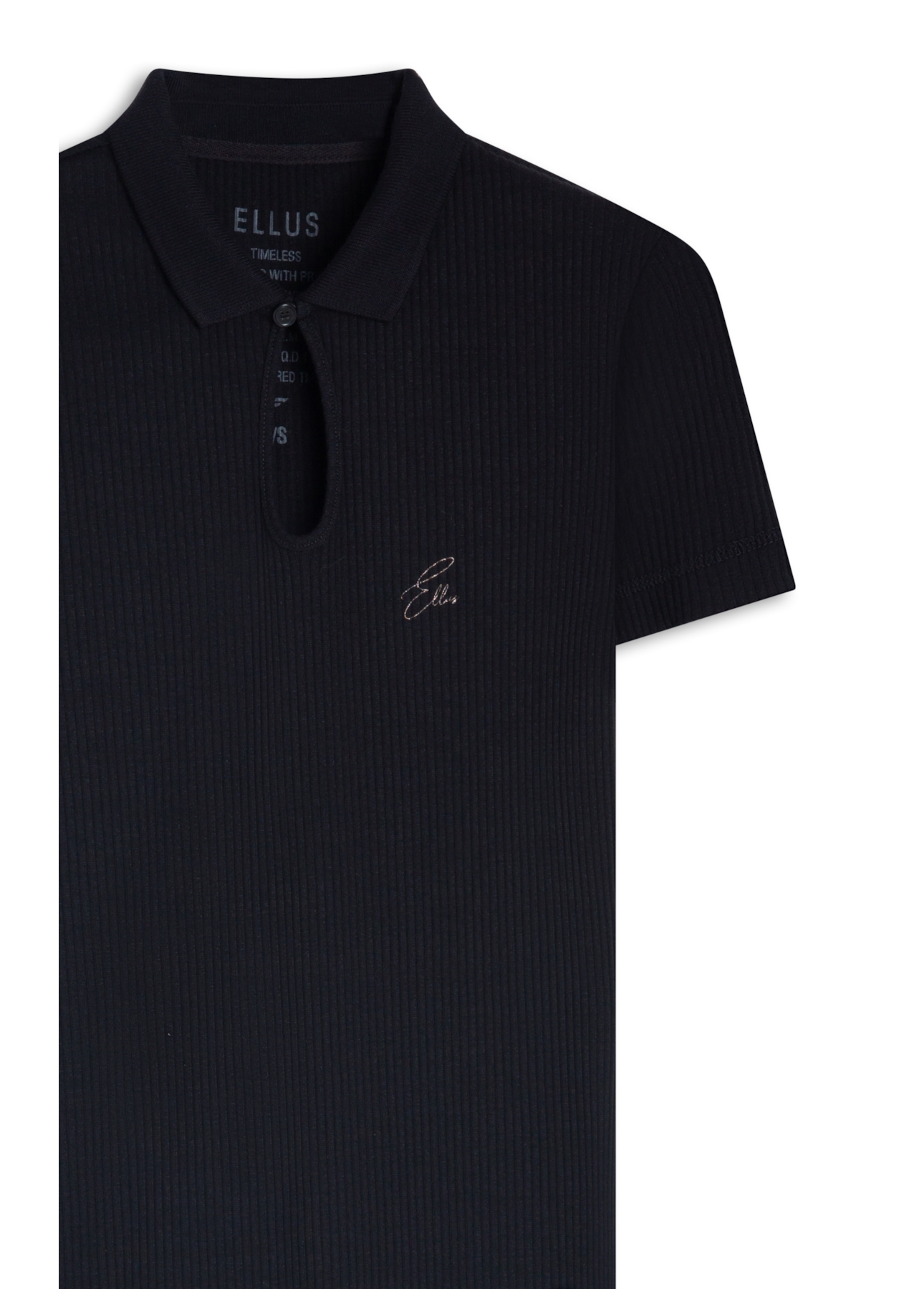 Vestido Cotton Rib Polo Ellus Dress Preto