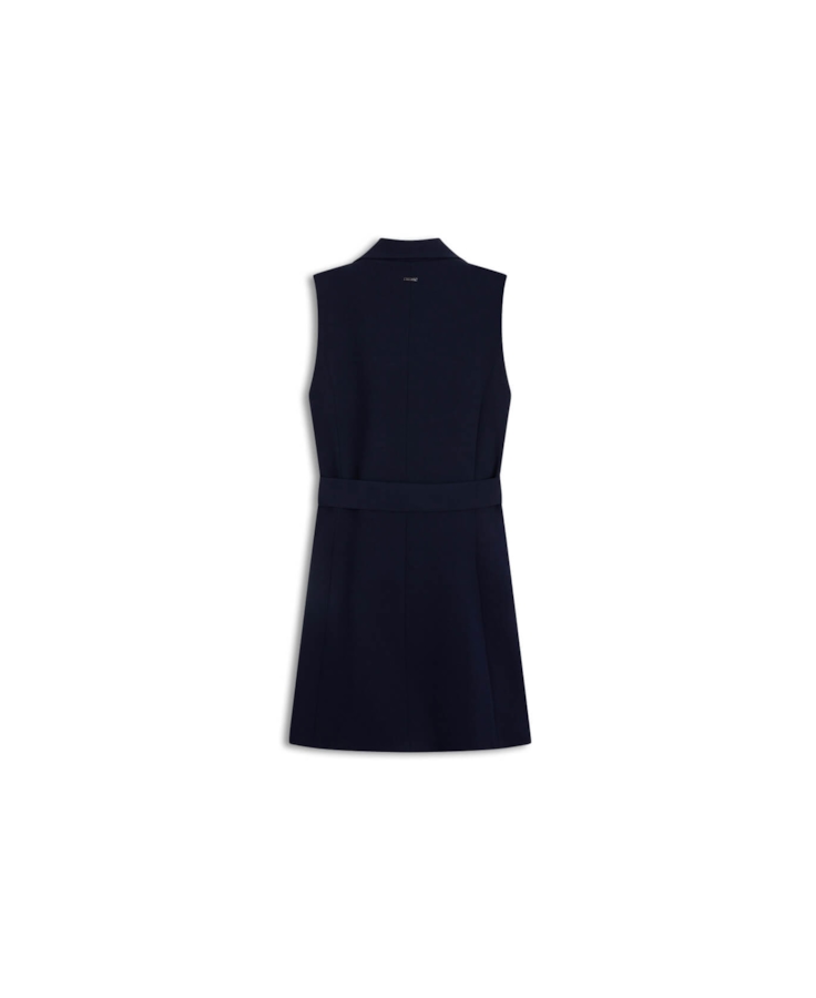 Vestido Crepe Way Vest Like Dark Navy