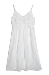 Vestido Crinkle Aira Strappy Midi Off White