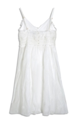 Vestido Crinkle Aira Strappy Midi Off White
