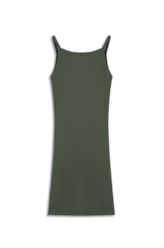 Vestido Cursive Rib Dress Verde Army