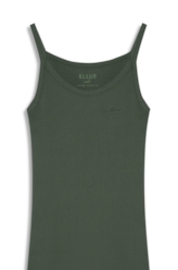 Vestido Cursive Rib Dress Verde Army