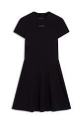 Vestido Ellus Cotton Slim Circle Dress Preto
