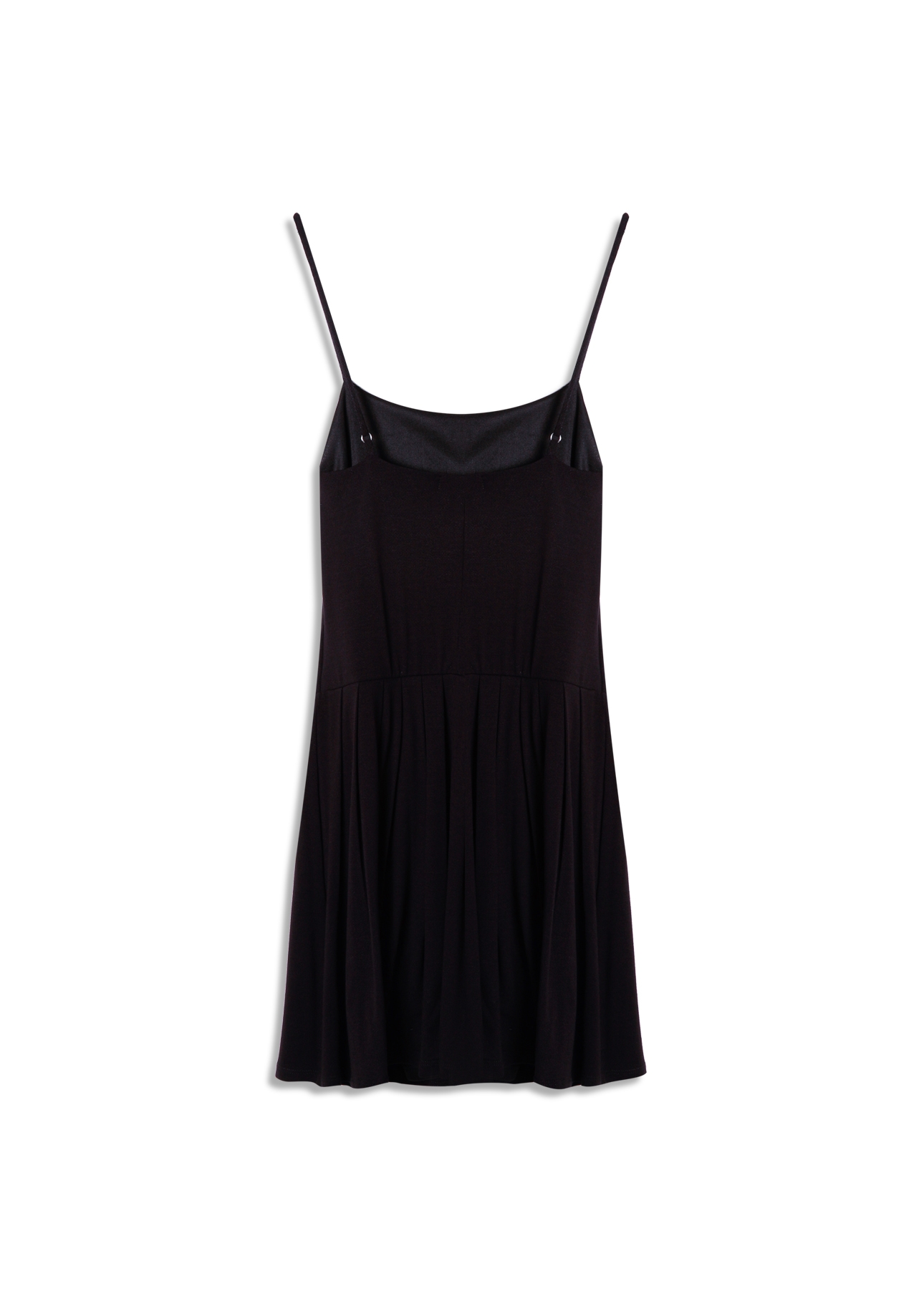Vestido Ellus Crepe Desire Strapp Mini Preto
