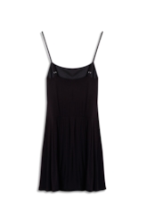 Vestido Ellus Crepe Desire Strapp Mini Preto