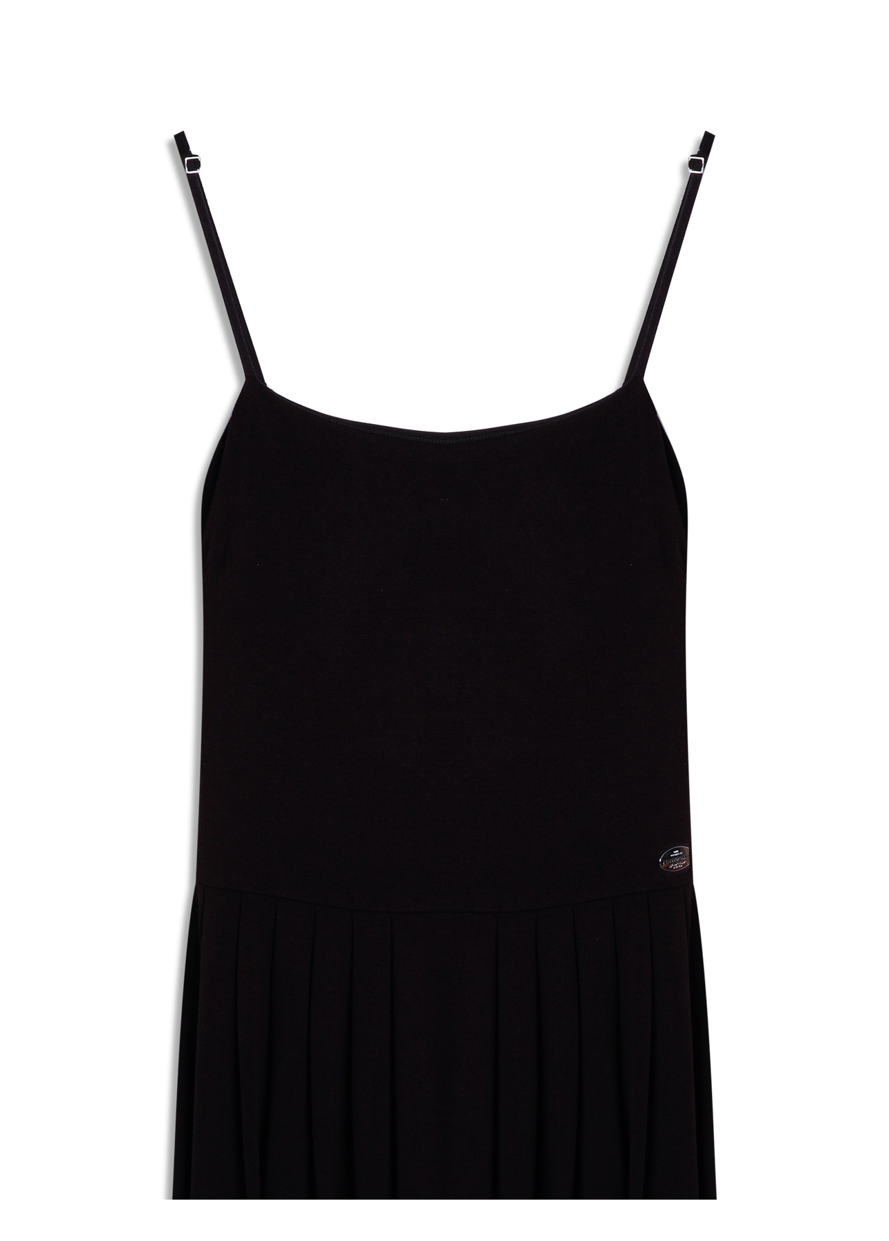 Vestido Ellus Crepe Desire Strapp Mini Preto