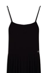 Vestido Ellus Crepe Desire Strapp Mini Preto