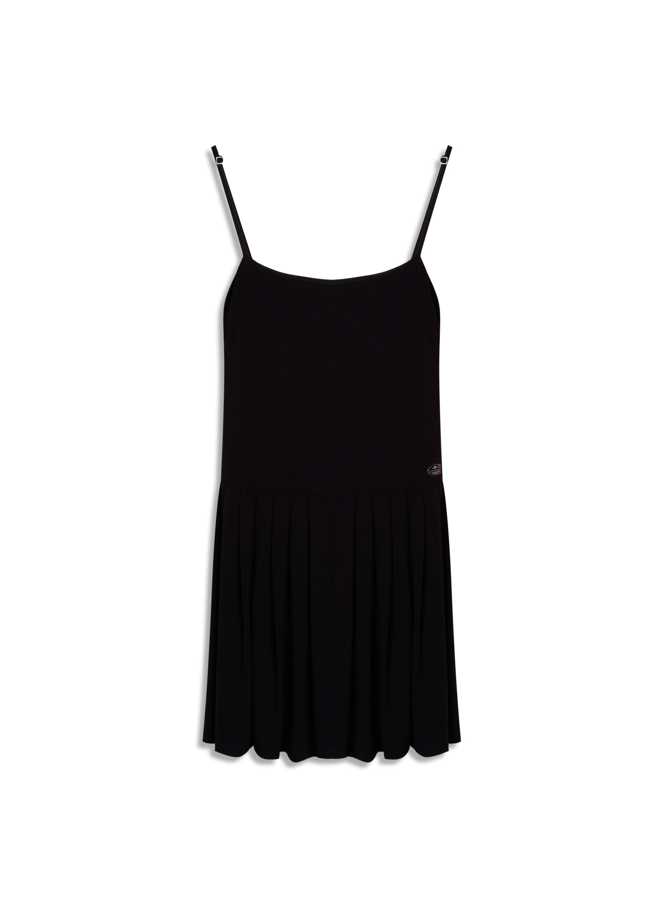 Vestido Ellus Crepe Desire Strapp Mini Preto