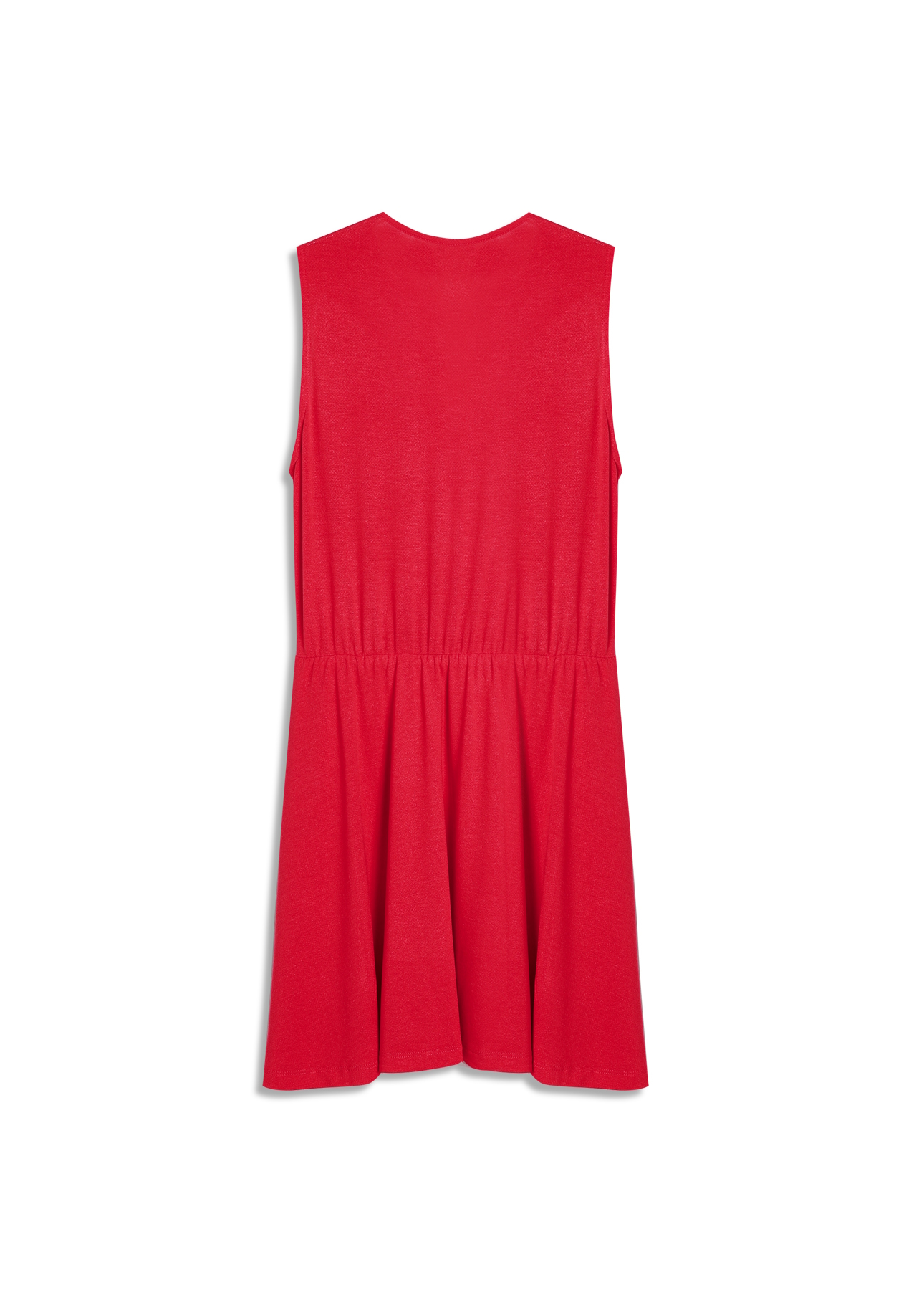 Vestido Ellus Crepe Desire Transpasse Curto Vermelho Vivo