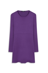 Vestido Ellus Crepe Lilas