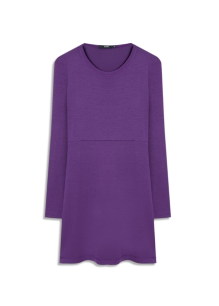 Vestido Ellus Crepe Lilas