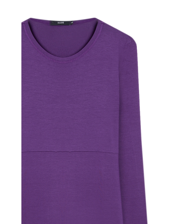Vestido Ellus Crepe Lilas