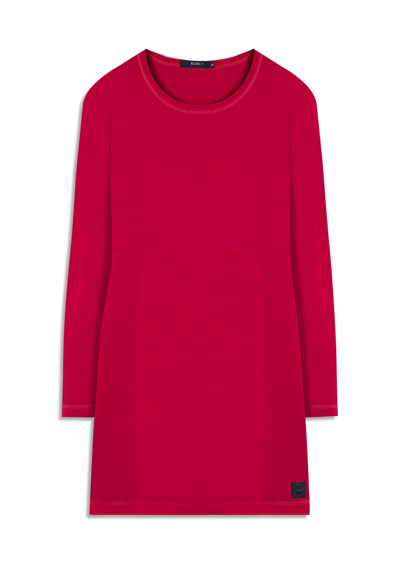 Vestido Ellus Crepe Vermelho