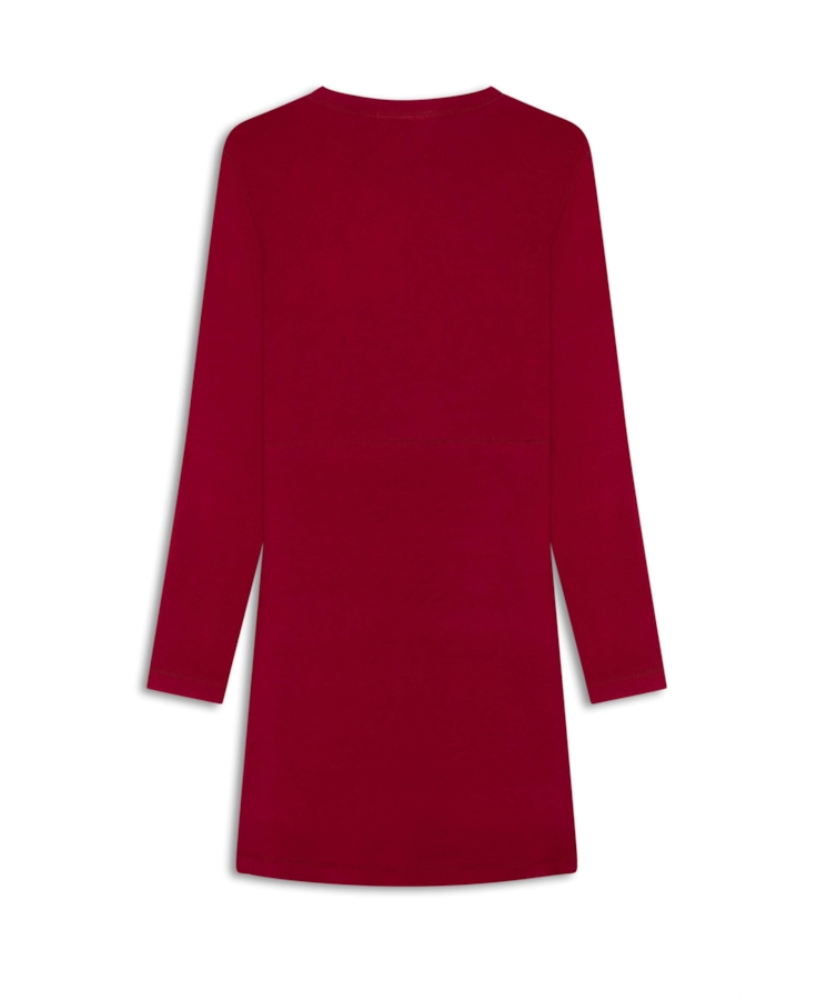 Vestido Ellus Crepe Vinho