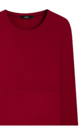 Vestido Ellus Crepe Vinho