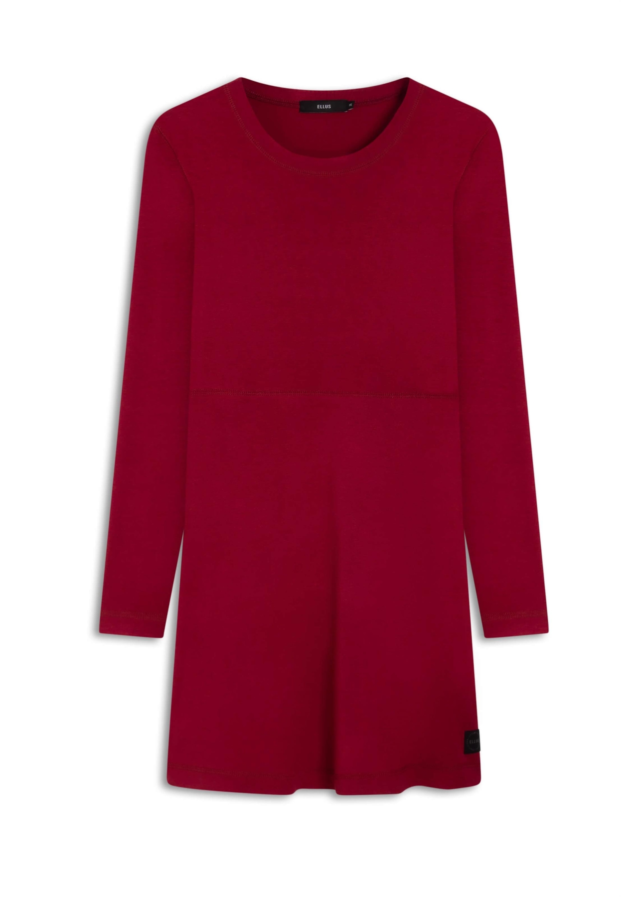 Vestido Ellus Crepe Vinho
