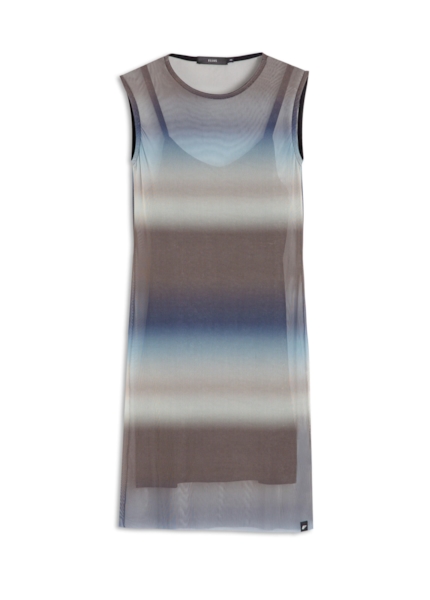 Vestido Ellus Dress Tie Dye Degrade Tie Dye Degrade Azul