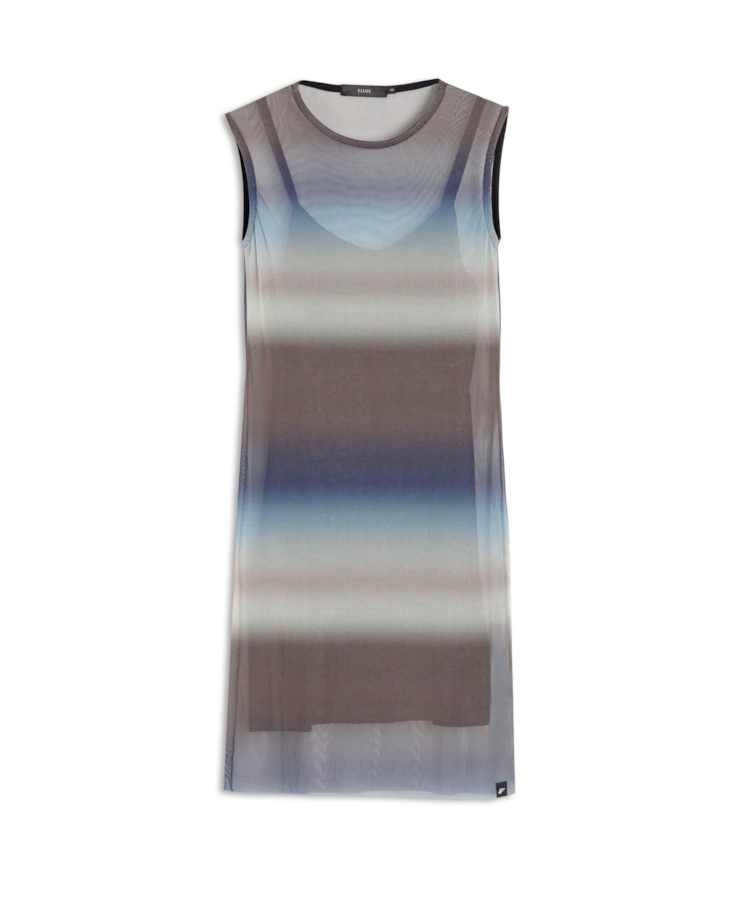 Vestido Ellus Dress Tie Dye Degrade Tie Dye Degrade Azul