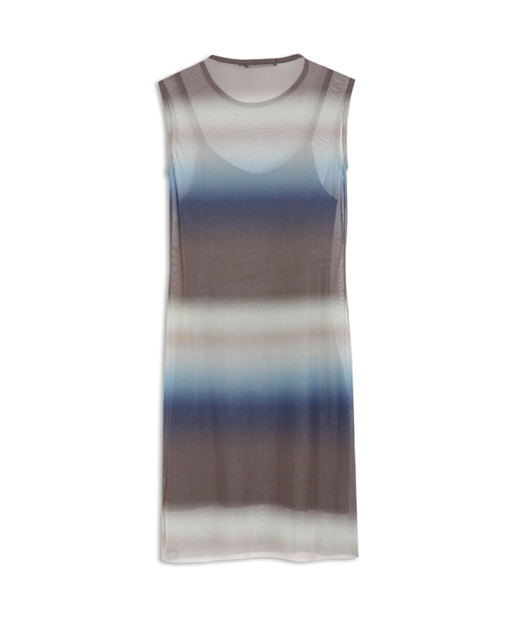 Vestido Ellus Dress Tie Dye Degrade Tie Dye Degrade Azul