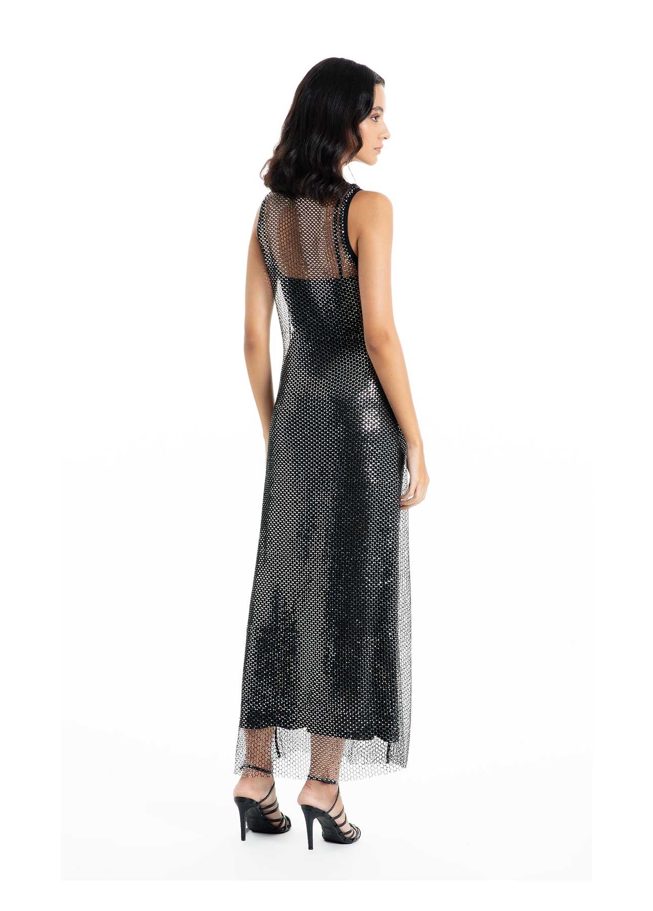 Vestido Ellus Glimmer Long Dress Preto