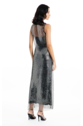 Vestido Ellus Glimmer Long Dress Preto