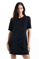Vestido Ellus Hotfix Dress Preto