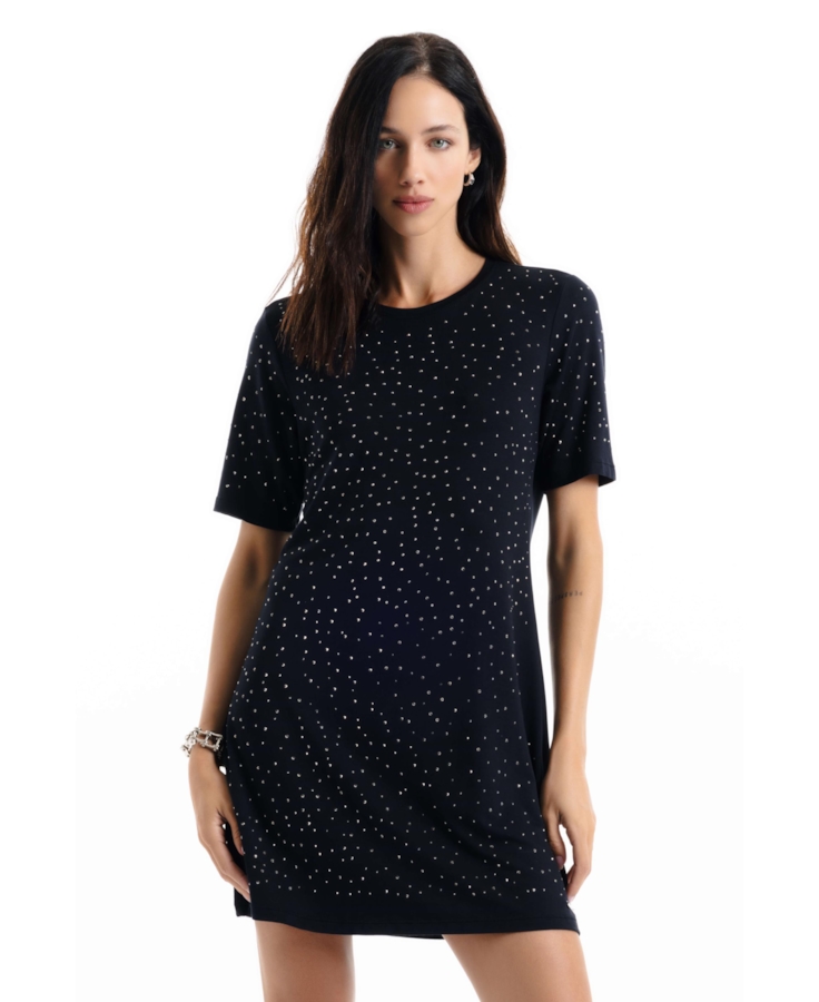 Vestido Ellus Hotfix Dress Preto