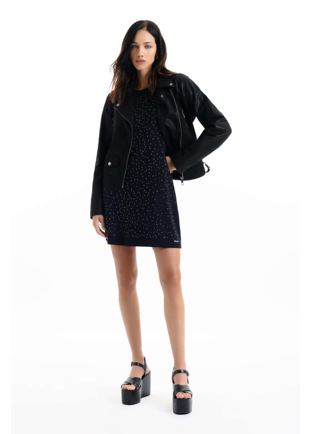 Vestido Ellus Hotfix Dress Preto