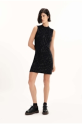 Vestido Ellus Lurex Dress Preto