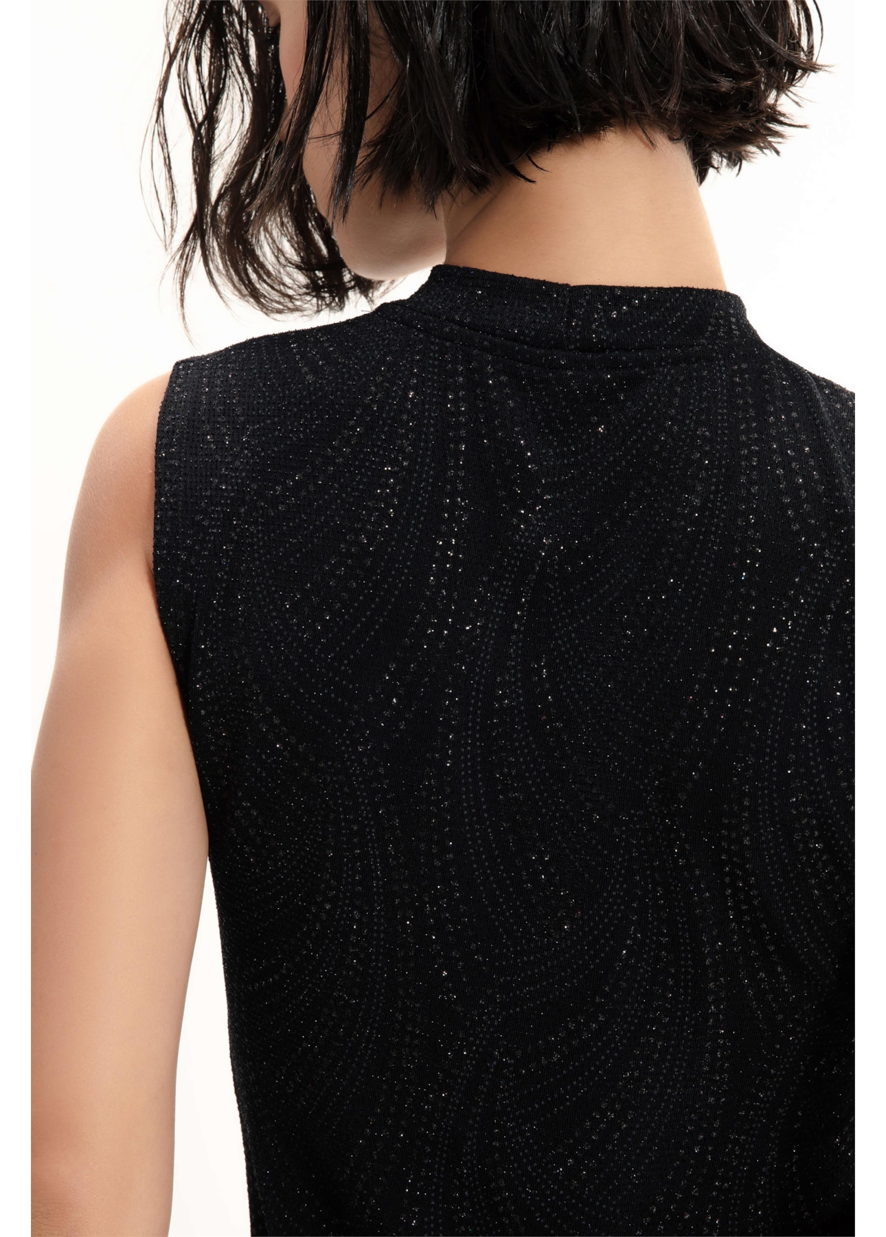 Vestido Ellus Lurex Dress Preto