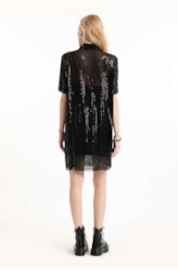 Vestido Ellus Piquet Boxy Dress Preto